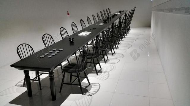 黑白色展览现代会议室建筑师背景图片