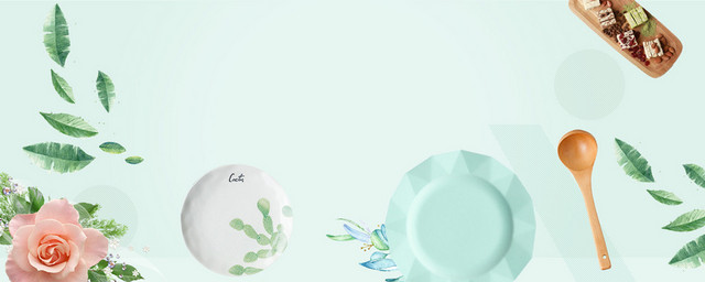 春天养生小清新文艺绿BANNER