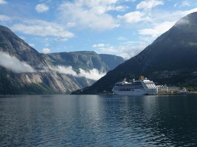 峡湾 水 海 挪威 夏天 旅行 山 挪威语 旅游 云