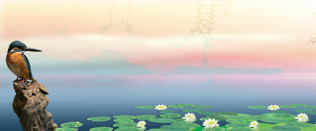 精美中国风画卷背景