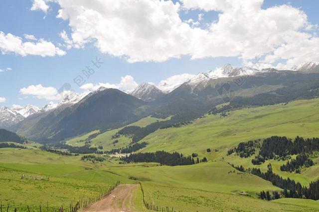 草原 自然 喀拉峻 路 山 景观