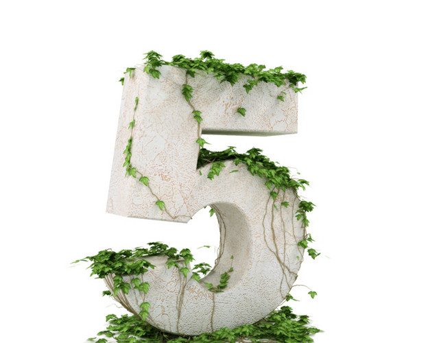 带藤蔓的立体字5