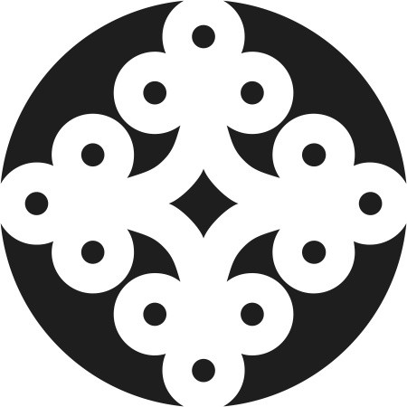 角花底纹花型点线面平面构成