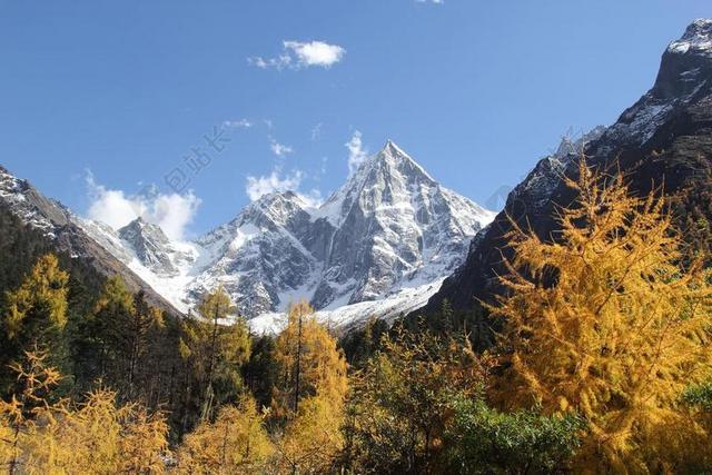 风景 毕棚沟 雪山