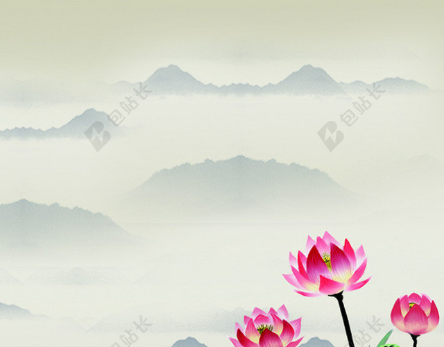 中国风促销主图背景图