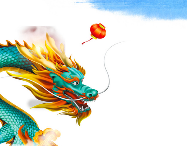 龙抬头传统背景PSD分层图