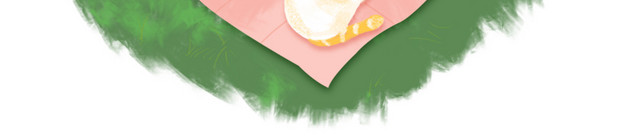 小暑插画纯手绘夏天西瓜可爱场景