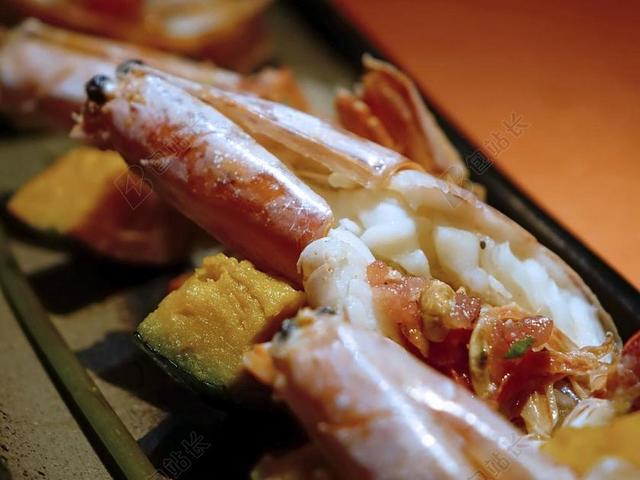 大虾 虾 南瓜 海鲜 烤 美食 食品 煮熟的 融合 餐厅