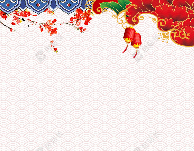 中国风祥云底纹海报背景模板