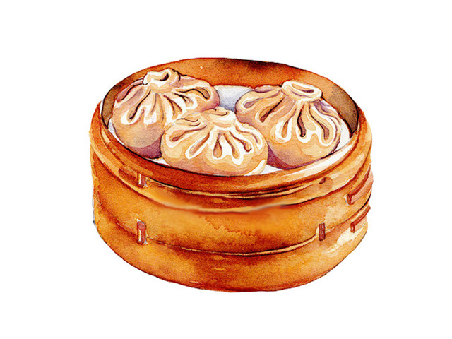卡通手绘食物