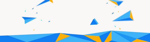 蓝色几何BANNER