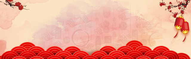 新年黄色中国风喜庆PSD分层BANNER