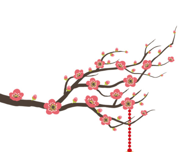 桃花灯笼图案