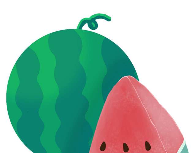 夏季冰凉西瓜