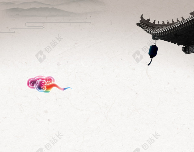 灰色中国风文艺背景