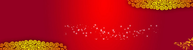 中国风喜庆红色祥云背景BANNER