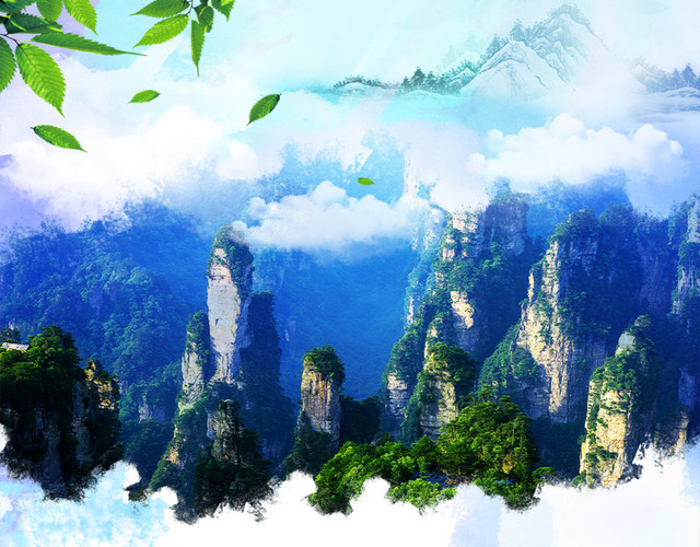 张家界风景背景