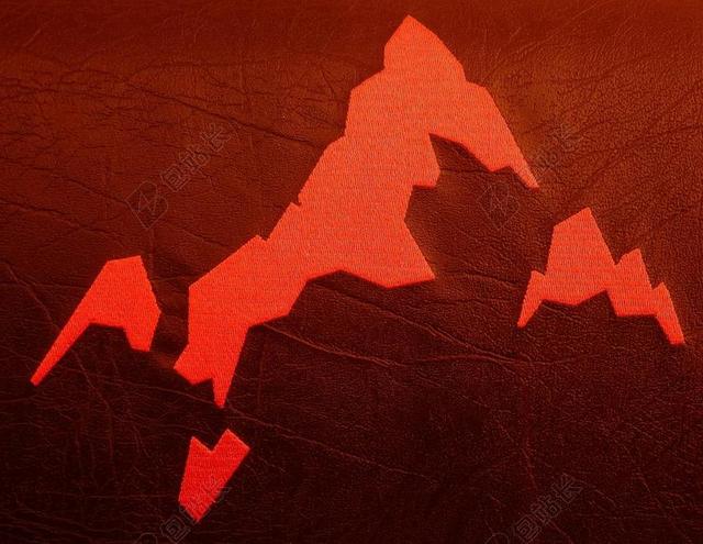 山 剪影 红色 山峰 MONTAFON 座位 山区铁路 标志