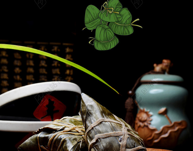 端午佳节粽飘香中国风创意海报