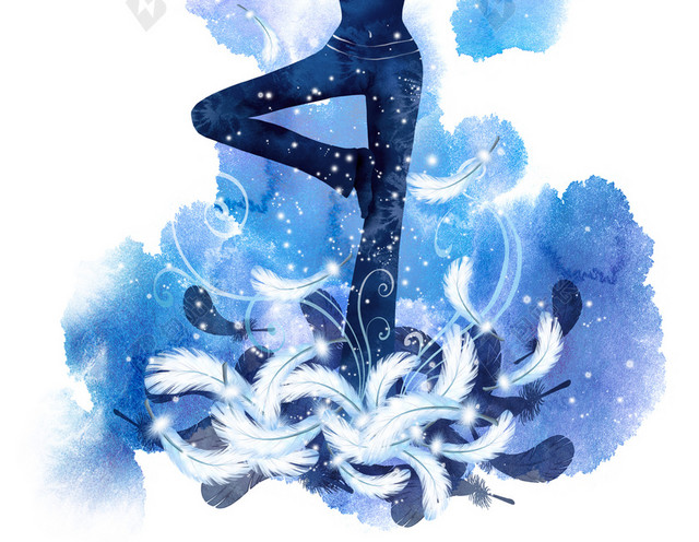 美女做瑜伽
