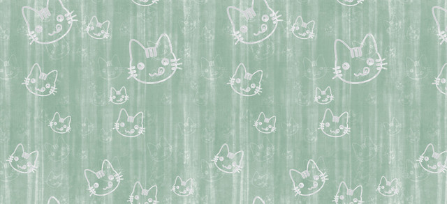 无缝印花小猫头像网站底纹花纹纹理背景BANNER