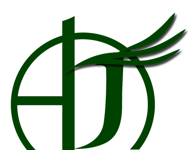 绿色字母简约环保园林LOGO