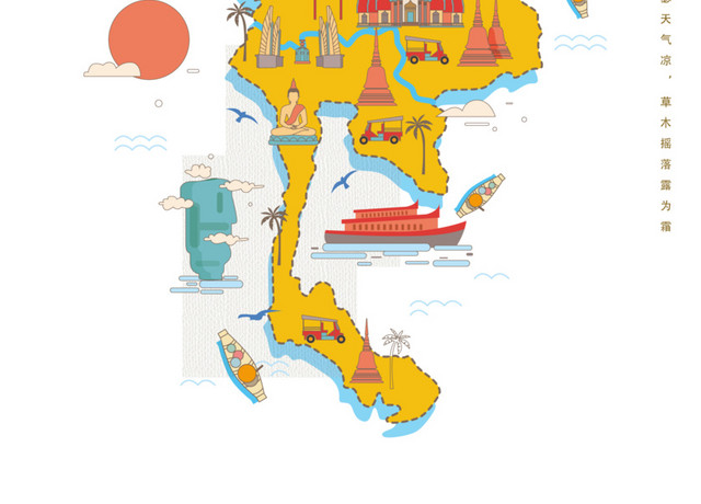 泰国旅游海报设计