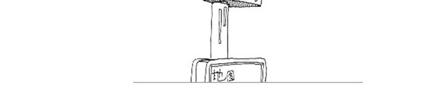 手绘线稿香港旅游地图导视