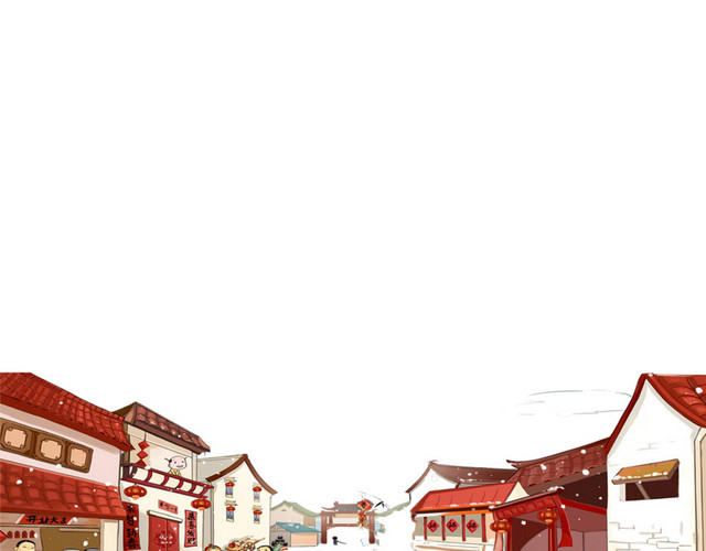 卡通房屋背景