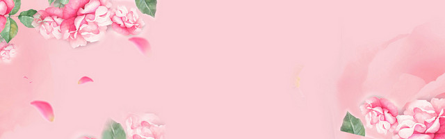 粉色文艺清新护肤品BANNER