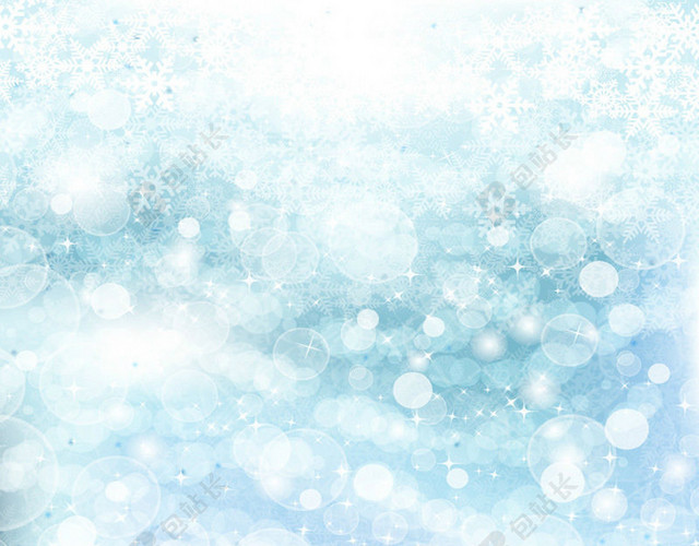 梦幻飞扬雪花背景矢量图