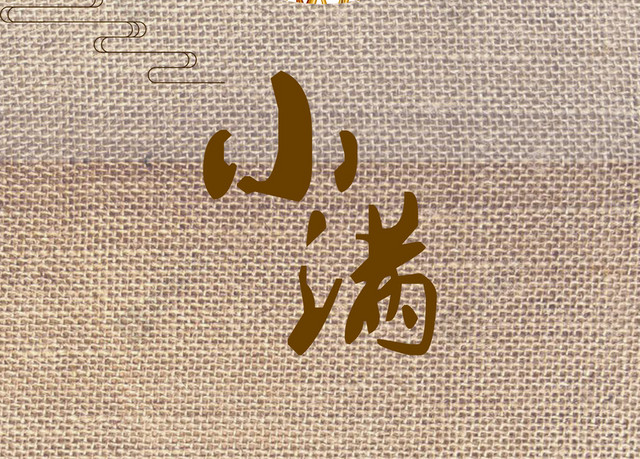 小满温馨简约背景图片