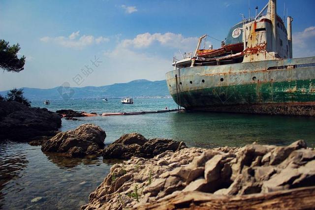 老船 沉船 船 海 老 船舶 沉没 水 失事 海岸 生疏