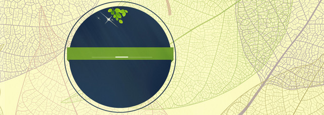 叶子纹理创意BANNER背景