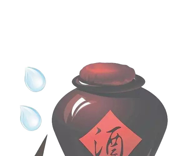 手绘创意设计酒坛