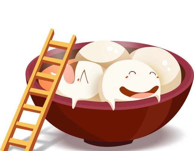 卡通萌萌哒汤圆