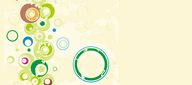 卡通涂鸦圈圈PPT纹理背景BANNER