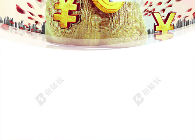 商业金融黄金海报背景
