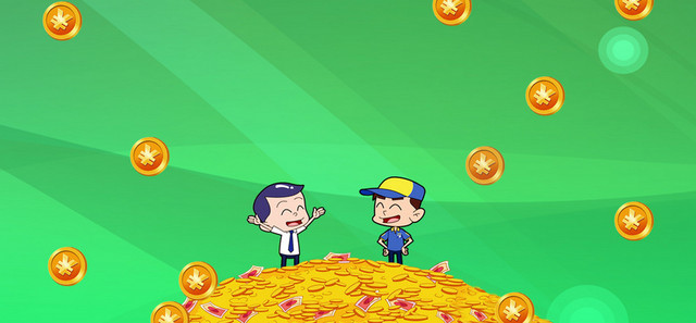 金融理财金币飞背景BANNER
