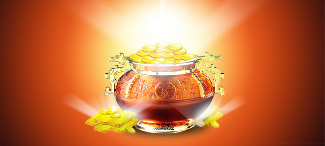 金融理财钱罐背景BANNER