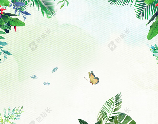 花 树叶唯美背景文艺