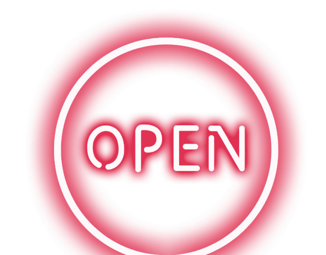 开业OPEN标志