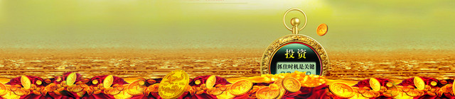 金融理财金币投资背景BANNER
