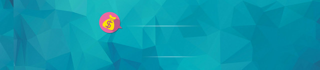 电商金融理财蓝色立体块背景BANNER