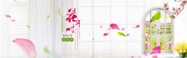 文艺清新女装家居背景图
