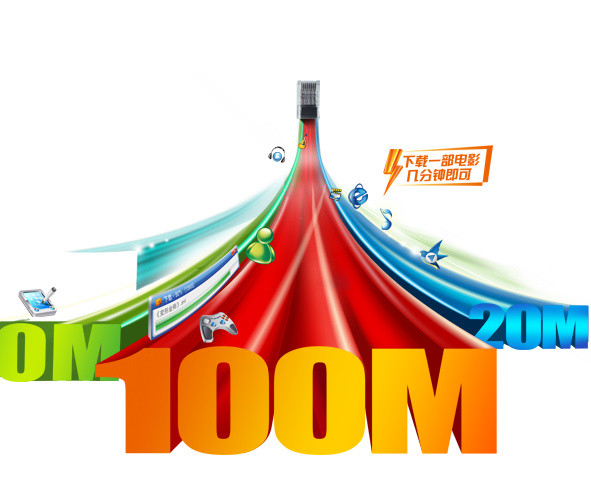 电信宽带100M