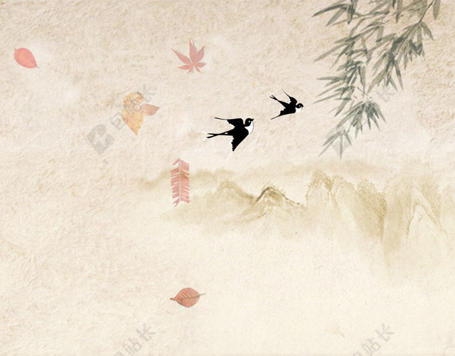 中国风山水风景主图背景素材