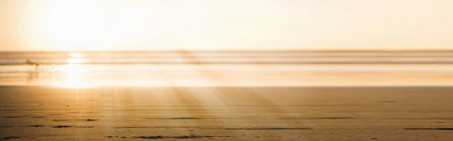 夕阳海滩唯美BANNER