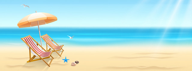 大海梦幻蓝色BANNER背景