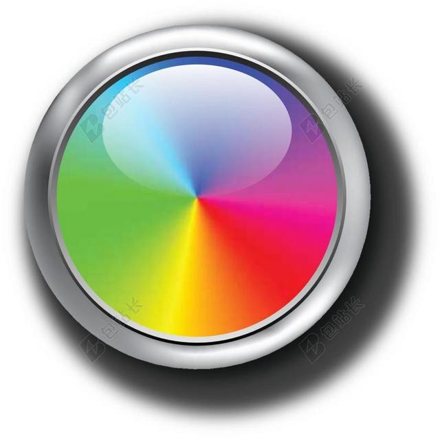 颜色 彩色圆圈 红色 绿色 蓝色 棱柱形颜色 彩虹色 RGB